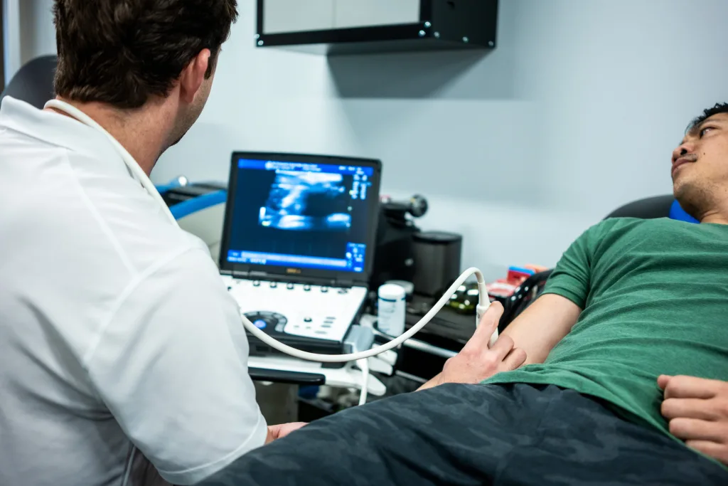 Patient getting a Diagnostic
Ultrasound